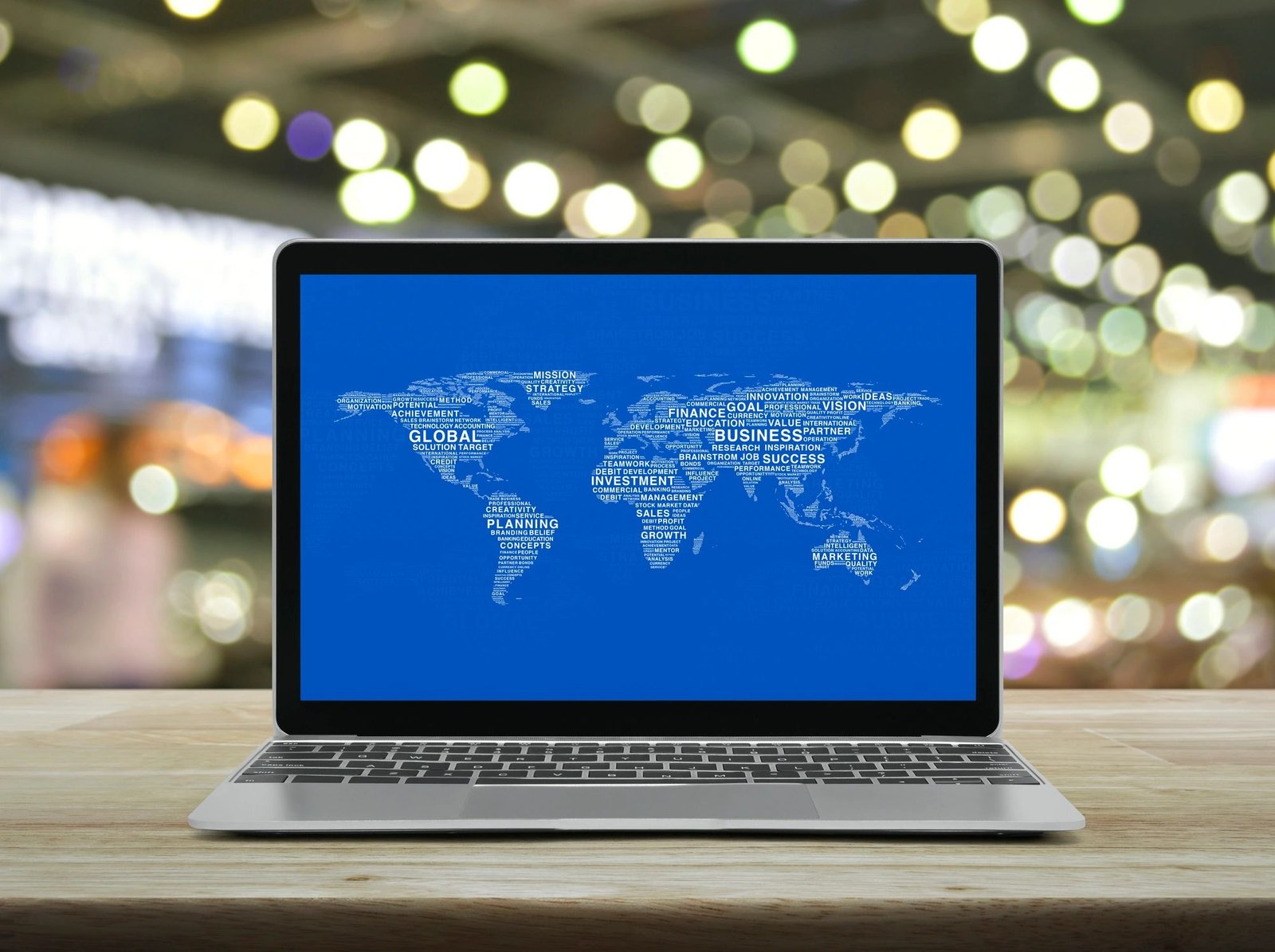 Modern laptop and digital workspace for website strategy